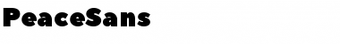 Download Peace Sans Regular Font Title Preview
