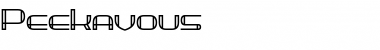 Download Peekavous Regular Font Title Preview
