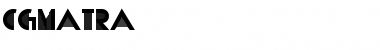 Download CgMatra Medium Font Title Preview