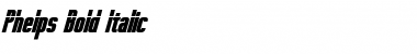 Download Phelps Bold Italic Font Title Preview