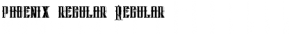 Download phoenix regular Regular Font Title Preview