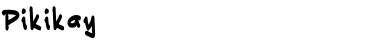 Download Pikikay Regular Font Title Preview