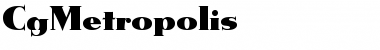 Download CgMetropolis Medium Font Title Preview