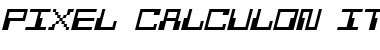 Download Pixel Calculon Italic Font Title Preview
