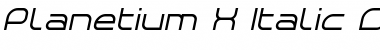 Download Planetium-X Italic Demo Regular Font Title Preview