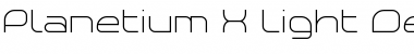 Download Planetium-X Light Demo Regular Font Title Preview