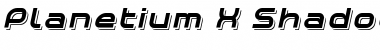 Download Planetium-X  Shadowed Italic Demo Regular Font Title Preview