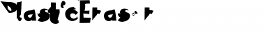 Download PlasticEraser Regular Font Title Preview