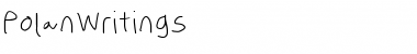 Download PolanWritings Regular Font Title Preview
