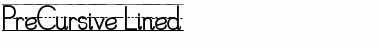 Download PreCursive Lined Font Title Preview