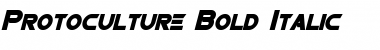 Download Protoculture Bold Italic Font Title Preview