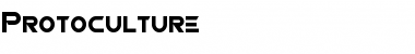 Download Protoculture Regular Font Title Preview
