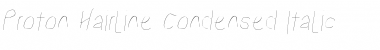 Download Proton HlCndIt Font Title Preview