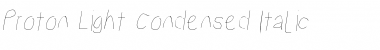 Download Proton LitCndIt Font Title Preview