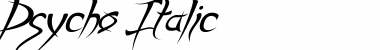 Download Psycho Italic Font Title Preview