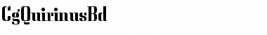 Download CgQuirinusBd Medium Font Title Preview