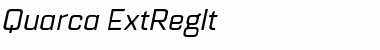 Download Quarca Ext Regular Italic Font