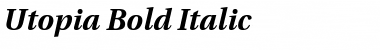 Download Utopia Bold Italic Font