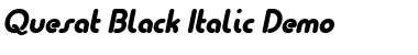 Download Quesat Black Italic Demo Regular Font