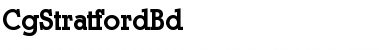 Download CgStratfordBd Medium Font Title Preview
