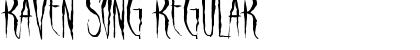 Download Raven Song Regular Font Title Preview