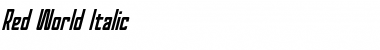 Download Red World Italic Font Title Preview