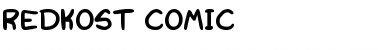 Download Redkost Comic Regular Font Title Preview