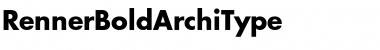 Download RennerBold ArchiType Font