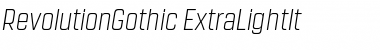 Download Revolution Gothic Regular Font Title Preview