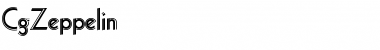 Download CgZeppelin Regular Font Title Preview