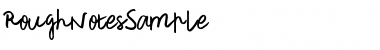 Download Rough Notes Sample Regular Font Title Preview