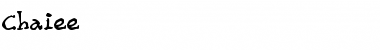 Download Chaiee Regular Font Title Preview