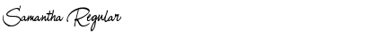 Download Samantha Regular Font Title Preview