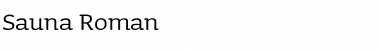 Download Sauna-Roman Regular Font Title Preview