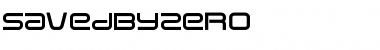 Download SavedByZero Regular Font Title Preview