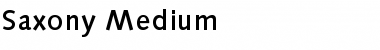 Download Saxony-Medium Regular Font