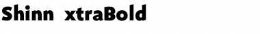 Download ShinnExtraBold Regular Font Title Preview