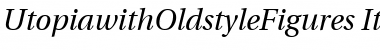 Download UtopiawithOldstyleFigures RomanItalic Font