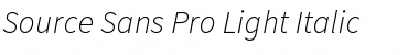Download Source Sans Pro Light Italic Font