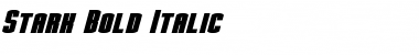 Download Stark Bold Italic Font