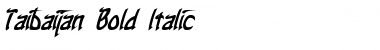 Download Taibaijan Bold Italic Font Title Preview