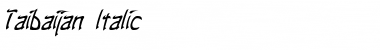 Download Taibaijan Italic Font Title Preview