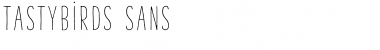 Download Tasty Birds Sans Font Title Preview