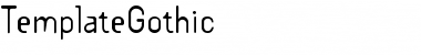 Download TemplateGothic Regular Font Title Preview