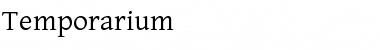 Download Temporarium Regular Font Title Preview