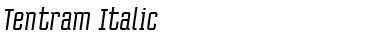 Download Tentram Italic Font Title Preview