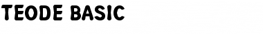 Download TEODE BASIC Regular Font Title Preview