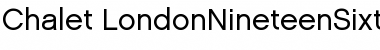 Download Chalet-LondonNineteenSixty Regular Font Title Preview