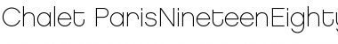 Download Chalet-ParisNineteenEighty Regular Font Title Preview