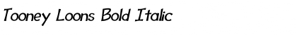 Download Tooney Loons Bold Italic Font